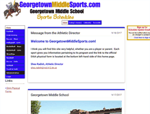 Tablet Screenshot of georgetownmiddlesports.com